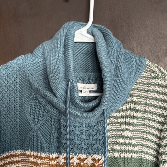 L.L. Bean Signature Cotton Funnelneck Sweater Women’s Size Medium - Picture 6 of 11